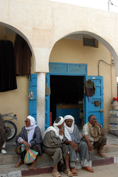 Local men hanging out in Douz