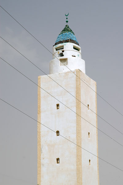 Tunisian minaret off the C104 west of Medenine