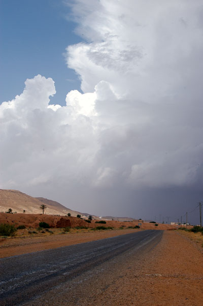 Storm cloud, southern Tunisia
