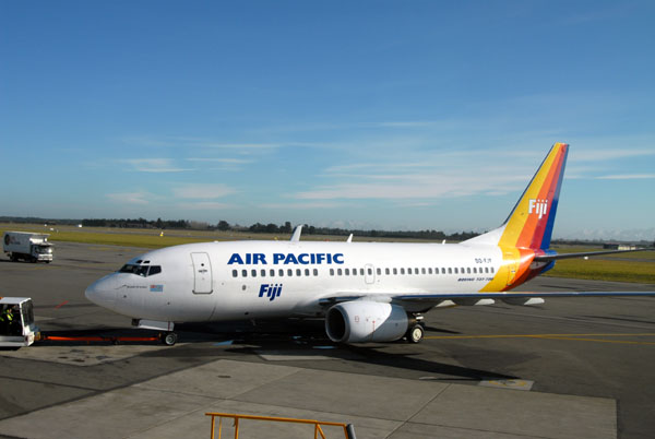 Air Pacific Boeing 737-700 in Christchurch (NZCH/CHC) DQ-FJF