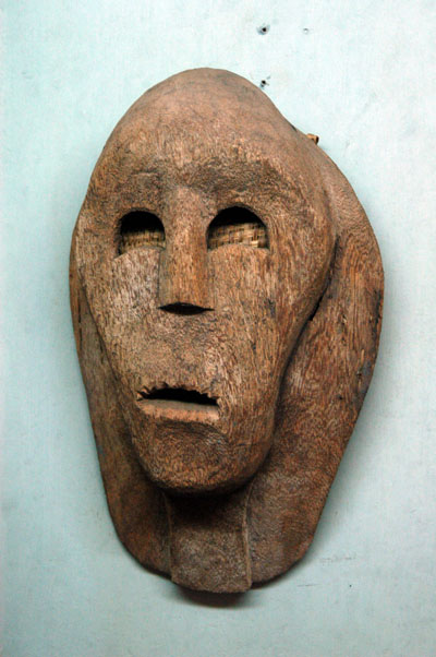 Wooden mask, Uganda National Museum