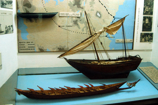 Boats used on Lake Victoria, Uganda National Museum