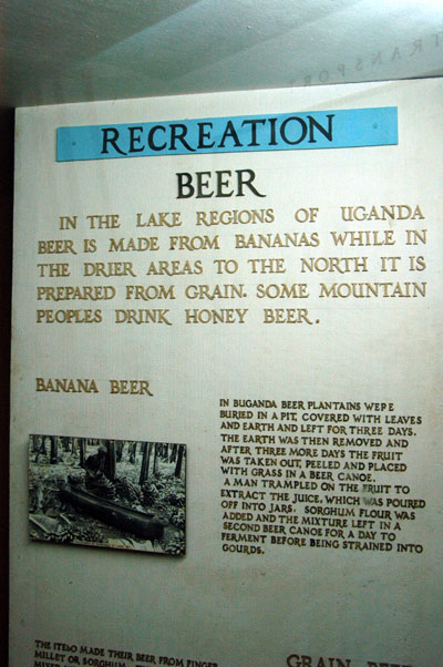 History of Beer in Uganda, National Museum