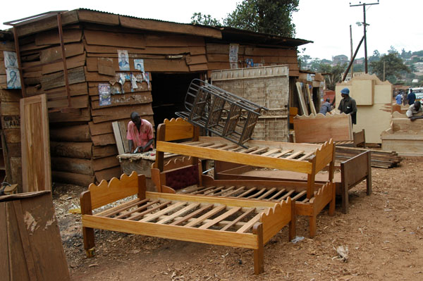 Carpentry workshop along Hoima Road, Kampala
