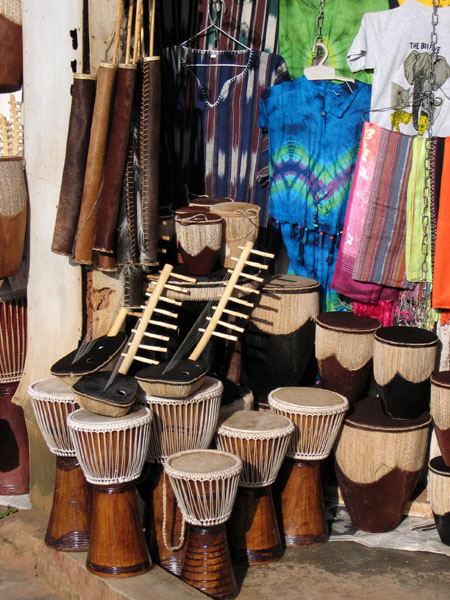 Uganda Arts & Crafts Village, African drums