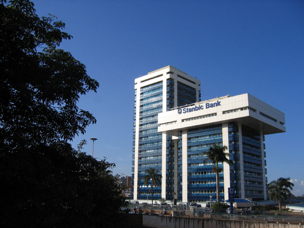 Stanbic Bank towers, Kintu Rd/Nile Ave Roundabout