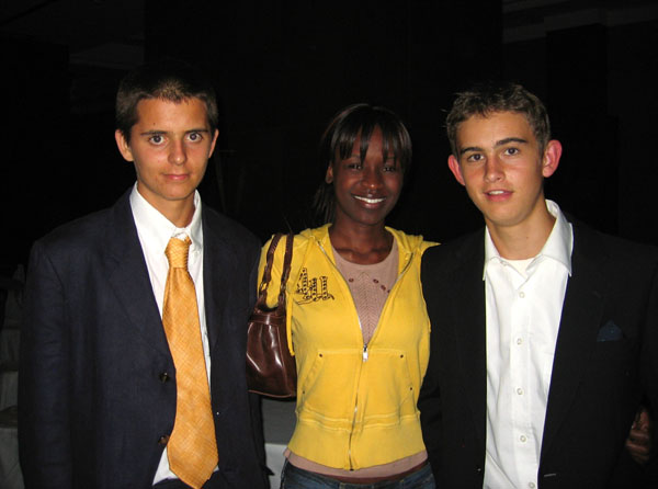 Prom night in Kampala with 2 students of the International School