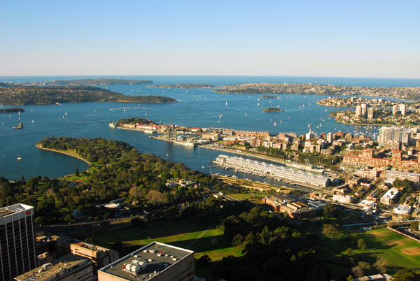 View as far as the entrace to Sydney Harbour