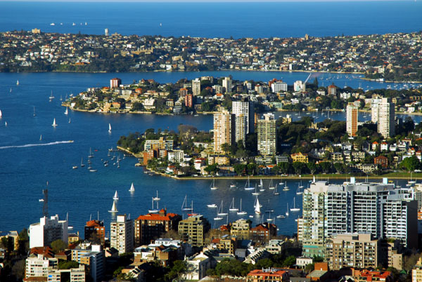 South shore of Sydney Harbour - Potts Point, Darling Point, Point Piper, Vaucluse, Rose Bay