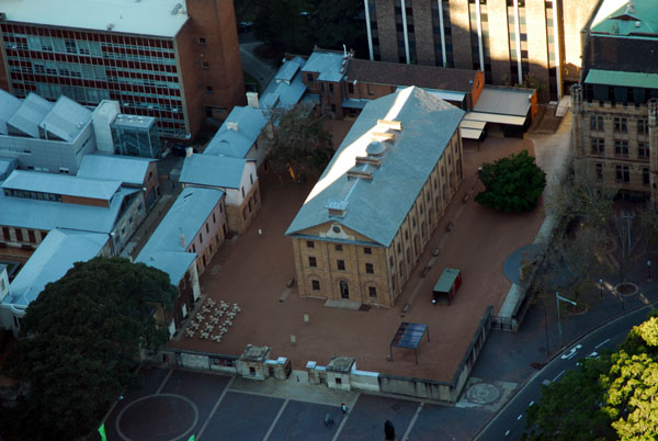 Hyde Park Barracks Museum from Sydney Tower