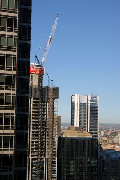 Construction, downtown Sydney