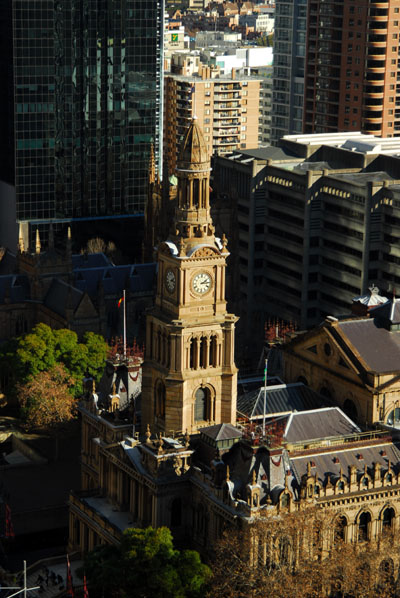 Sydney Town Hall from Hilton