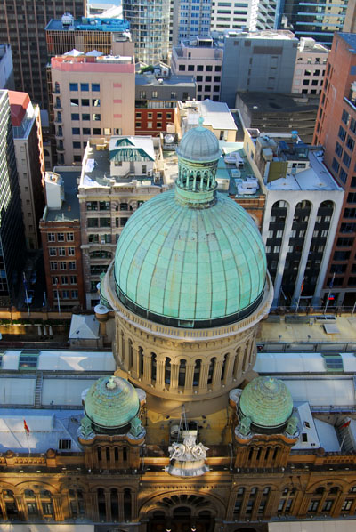 Dome of the Queen Victoria Building from Hilton