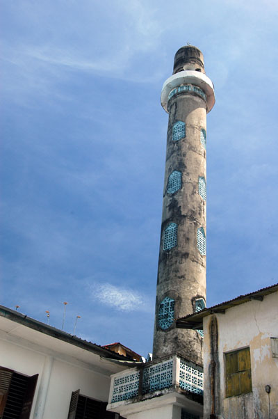 Minaret next to St. Joseph's Cathedral, Stone Town