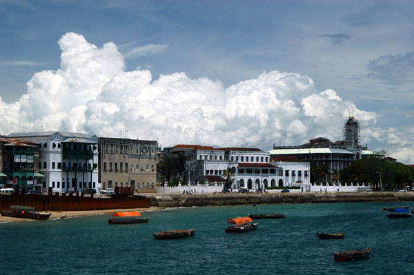 Afternoon storms building over Stone Town, Zanzibar