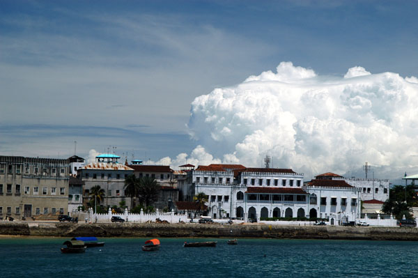 Afternoon storms building over Stone Town, Zanzibar
