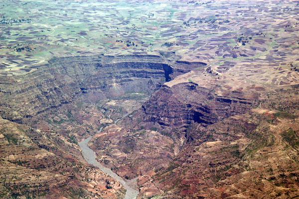 Great Rift Valley with a river, Ethiopia