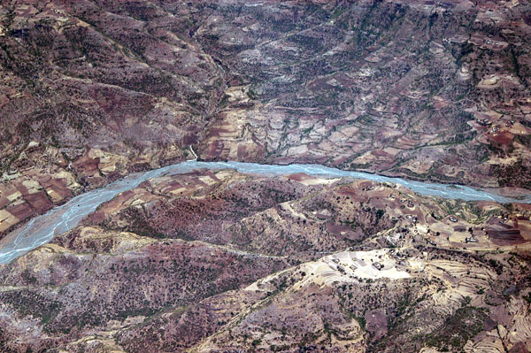 River flowing through the Great Rift Valley of Ethiopia