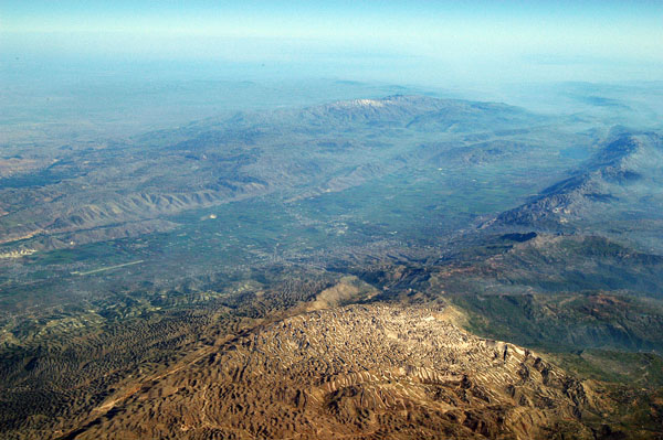 Looking across Mt Lebanon into the Bekka Valley