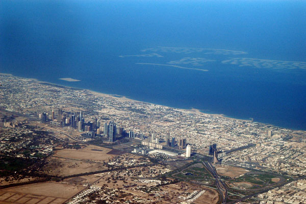 Sheikh Zayed Road, Jumeirah and the World