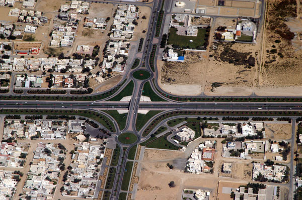 The road to Sharjah Airport and Al Dhaid