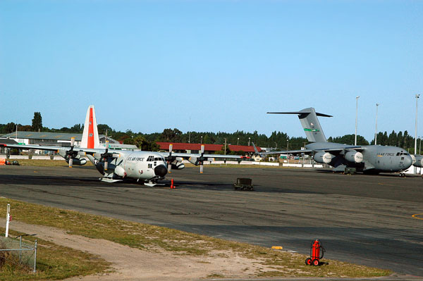 US Air Force C130 and C17, Christchurch NZ
