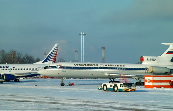 Orenburg Airlines  Tu-154 at DME (RA-85604)
