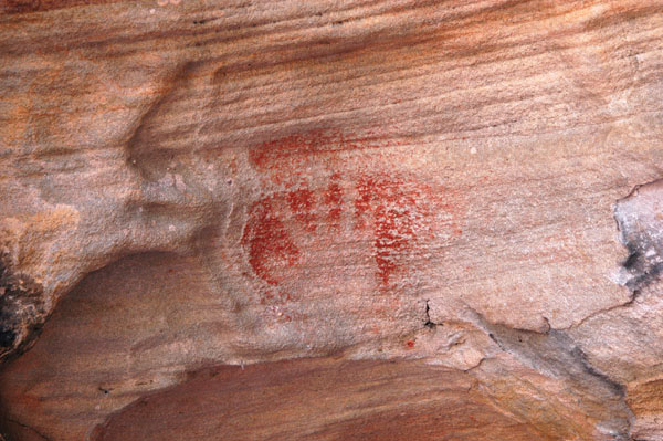 Aboriginal Rock Art estimated to be 2000 years old, Ku-ring-gai Chase National Park