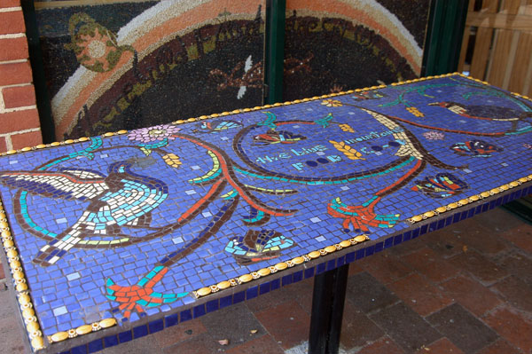 Mosaic table, The Blue Mountains Food Co-op, Katoomba