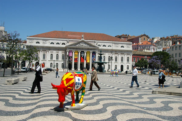 Rossio - Praça Dom Pedro IV with the Dona Maria II National Theatre