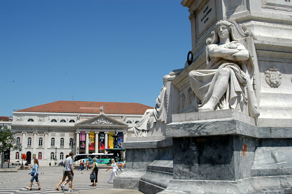 Pedastal of the statue of Dom Pedro IV, Rossio