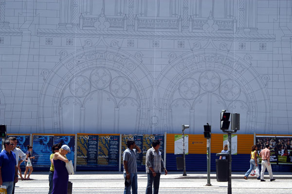 Estacão do Rossio (railway station) under renovation