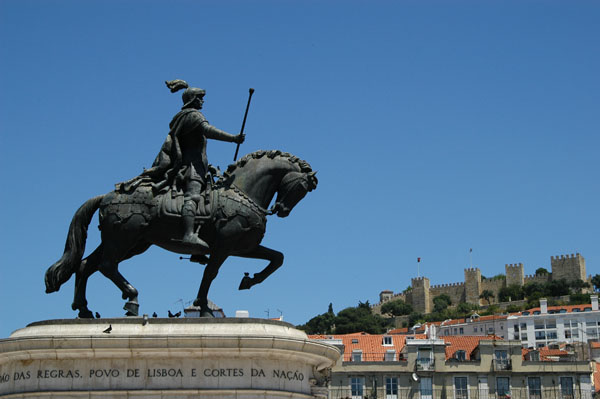 Equestrian statue of Dom João I (John I of Portugal, 1357-1433)