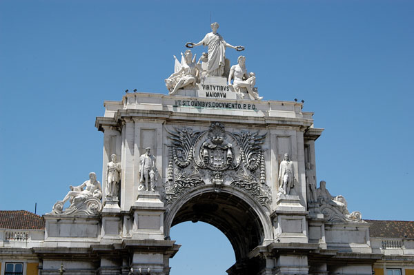 Triumphal arch, Praça do Comércio