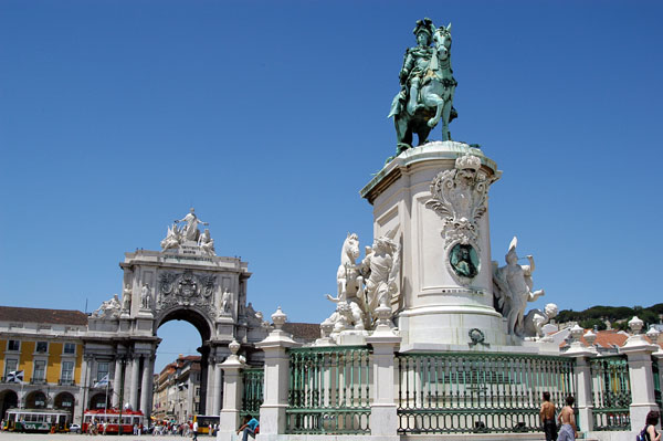 Praça do Comércio is sometimes referred to as Terreiro do Paço or Palace Terrace