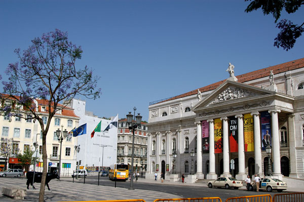 Rossio - Praça Dom Pedro IV with the Dona Maria II National Theatre