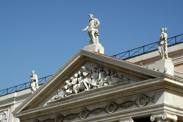 Detail of the gable of the National Theatre
