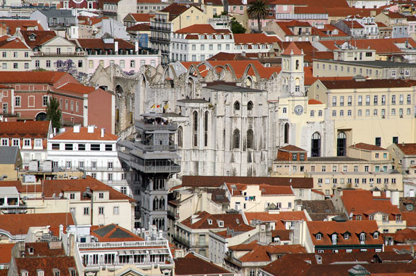 Elevador de Santa Justa & Igreja do Carma, Barrio Alto