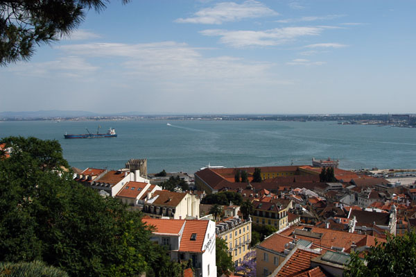 Mar de Palha, Tagus River, from Lisbon Castle