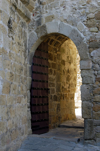 Archway in the castle's interior