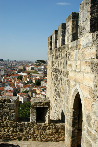 On the ramparts of Lisbon Castle