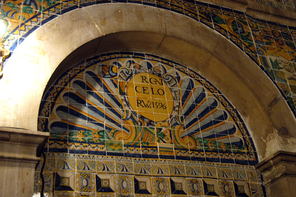 Azulejo tiles dated 1596, Igreja So Roque