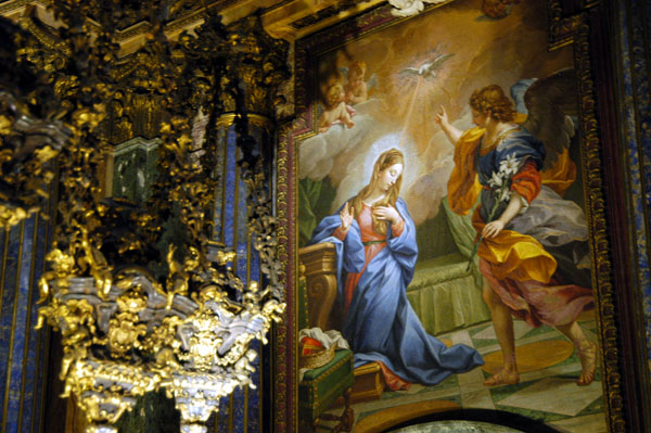 Painting on the front left side, Igreja So Roque