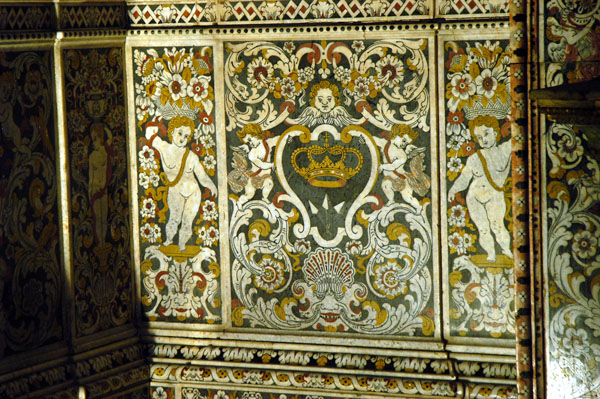 Ornate inlaid stonework, Igreja So Roque