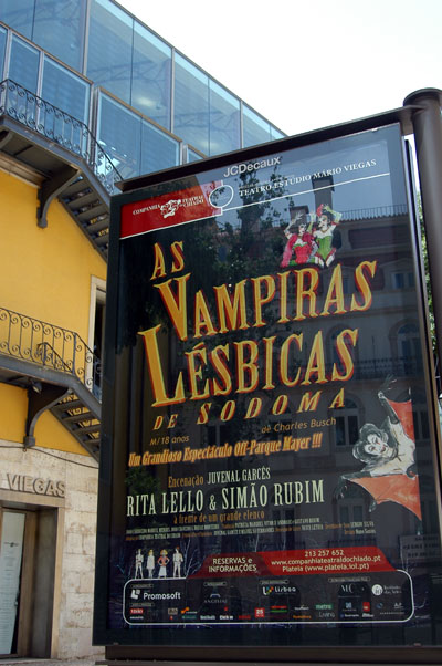 Teatro-Estdio Mrio Viegas showing As Vampiras Lsbicas de Sodoma