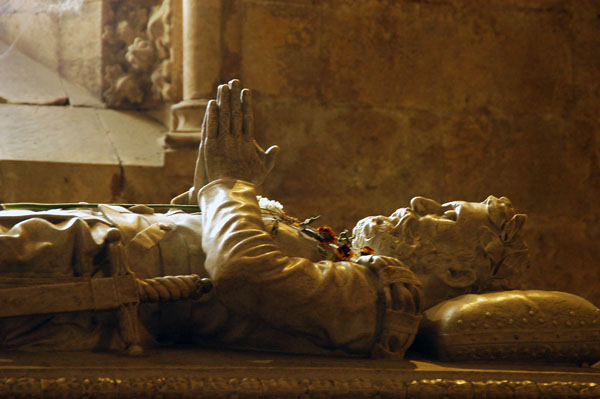 Tomb of one of the greatest Portuguese poets, Luíz Vaz de Camőes, 1525-1580
