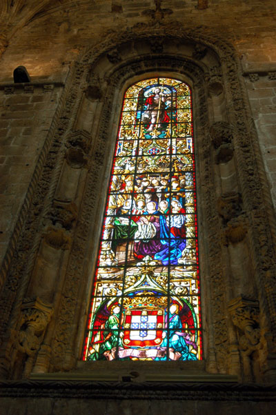 stained glass, Church of St. Mary, Lisbon