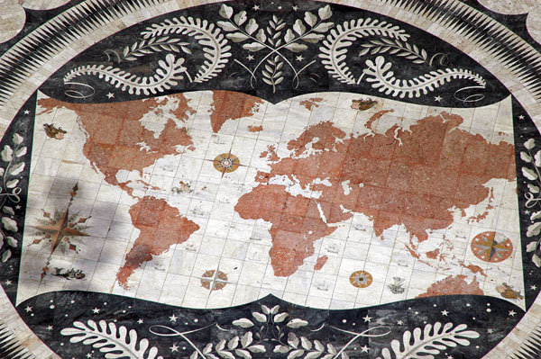 Marble map of the earth, Lisbon