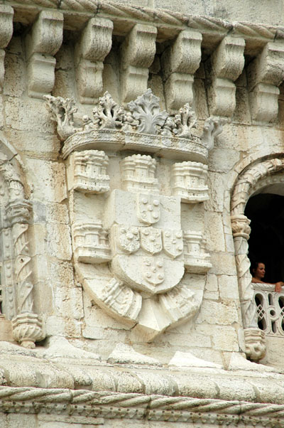 Portuguese coat-of-arms, Torre de Belm
