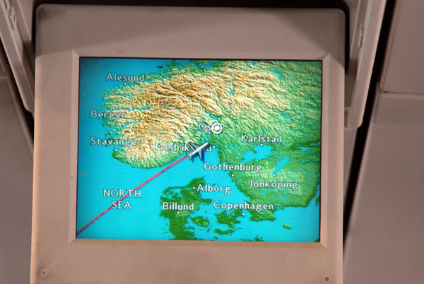 Approaching Oslo from LHR